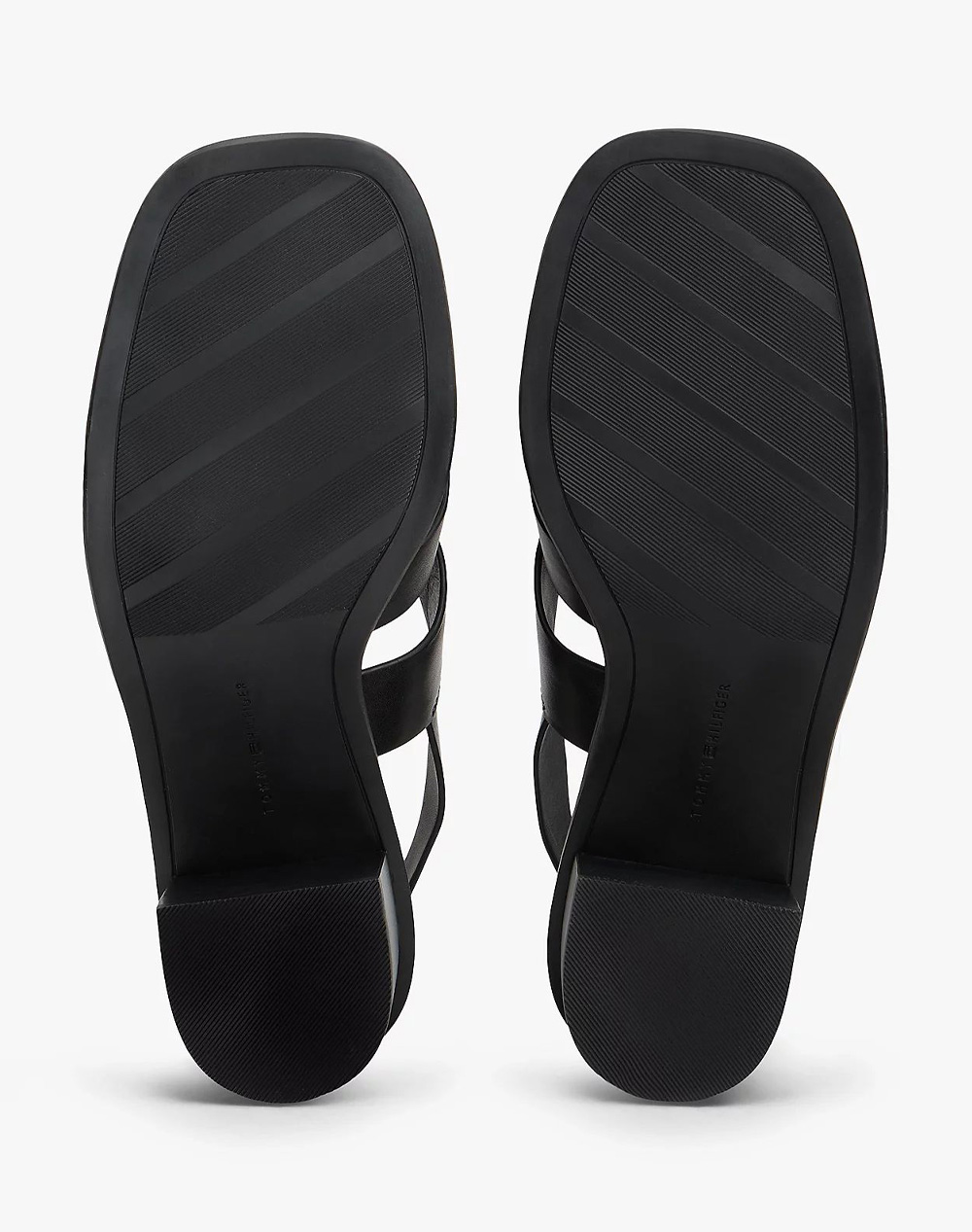 TOMMY HILFIGER CROSS BLOCKED HEEL SANDAL