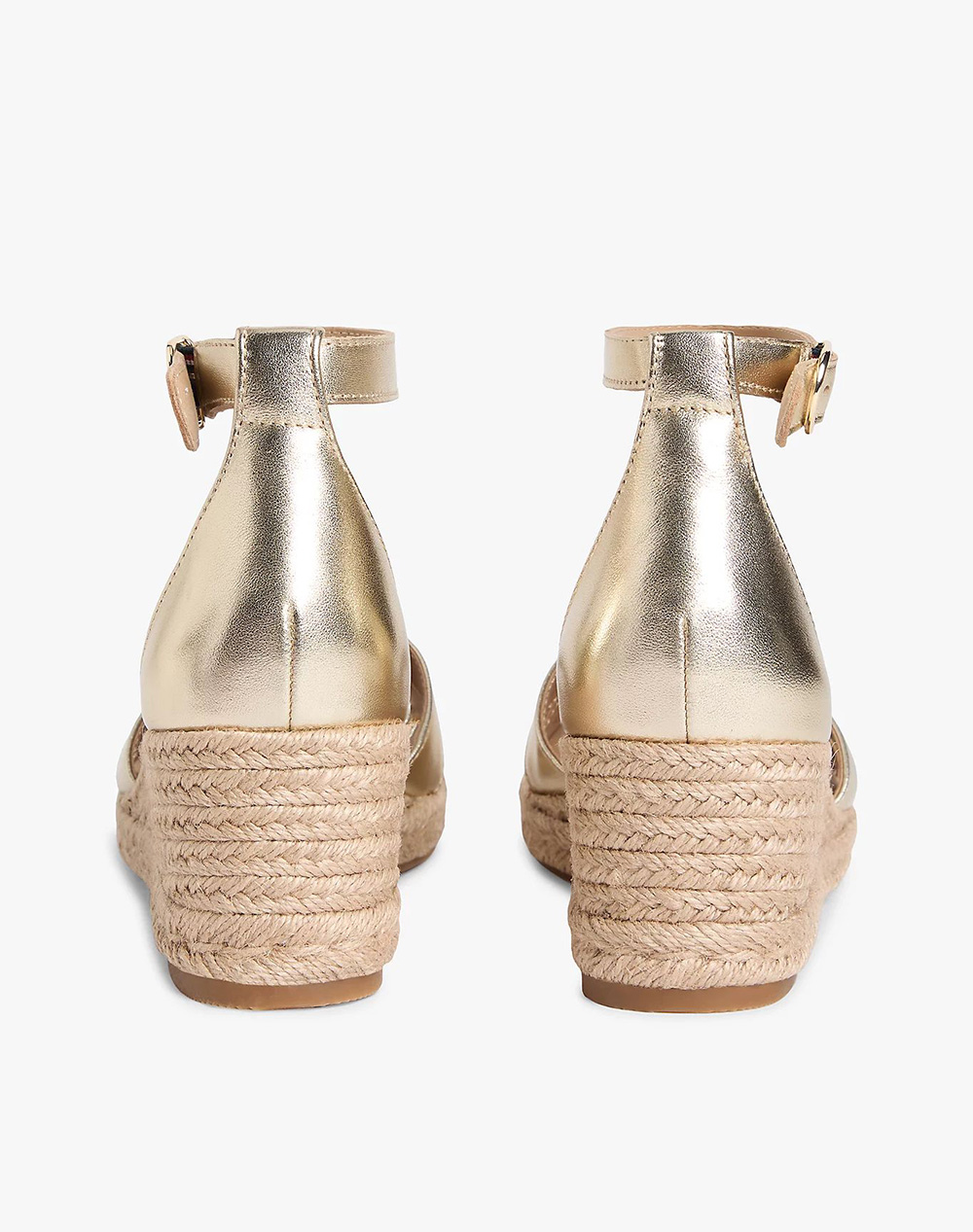 TOMMY HILFIGER MID WEDGE ESPAD X CROSS GOLD