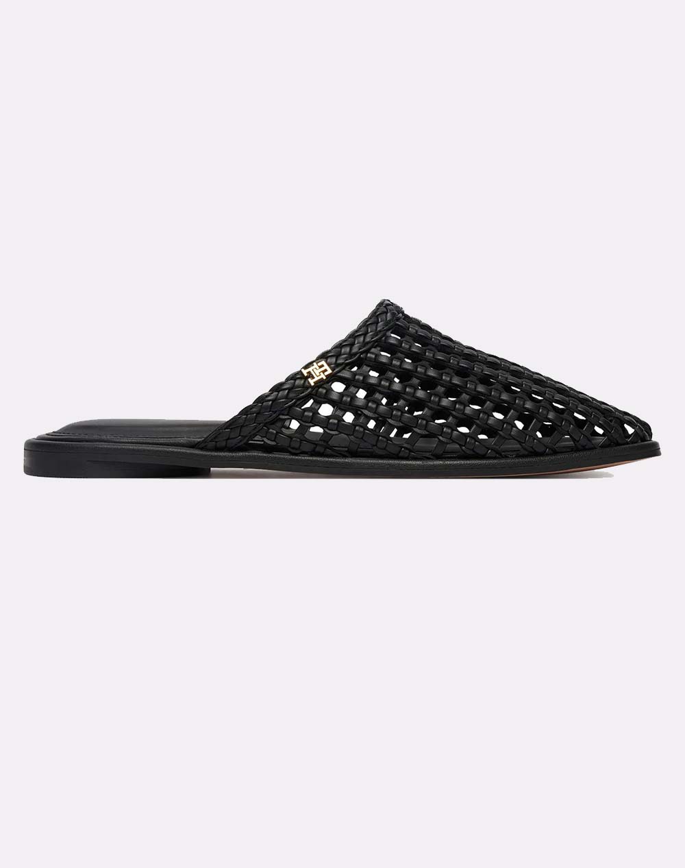 TOMMY HILFIGER HILFIGER LEATHER FLAT MULE