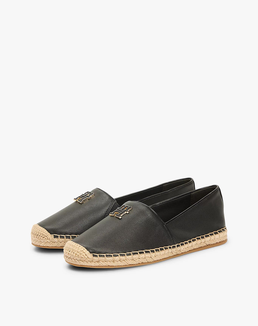 TOMMY HILFIGER TH LOGO LEATHER ESPADRILLE