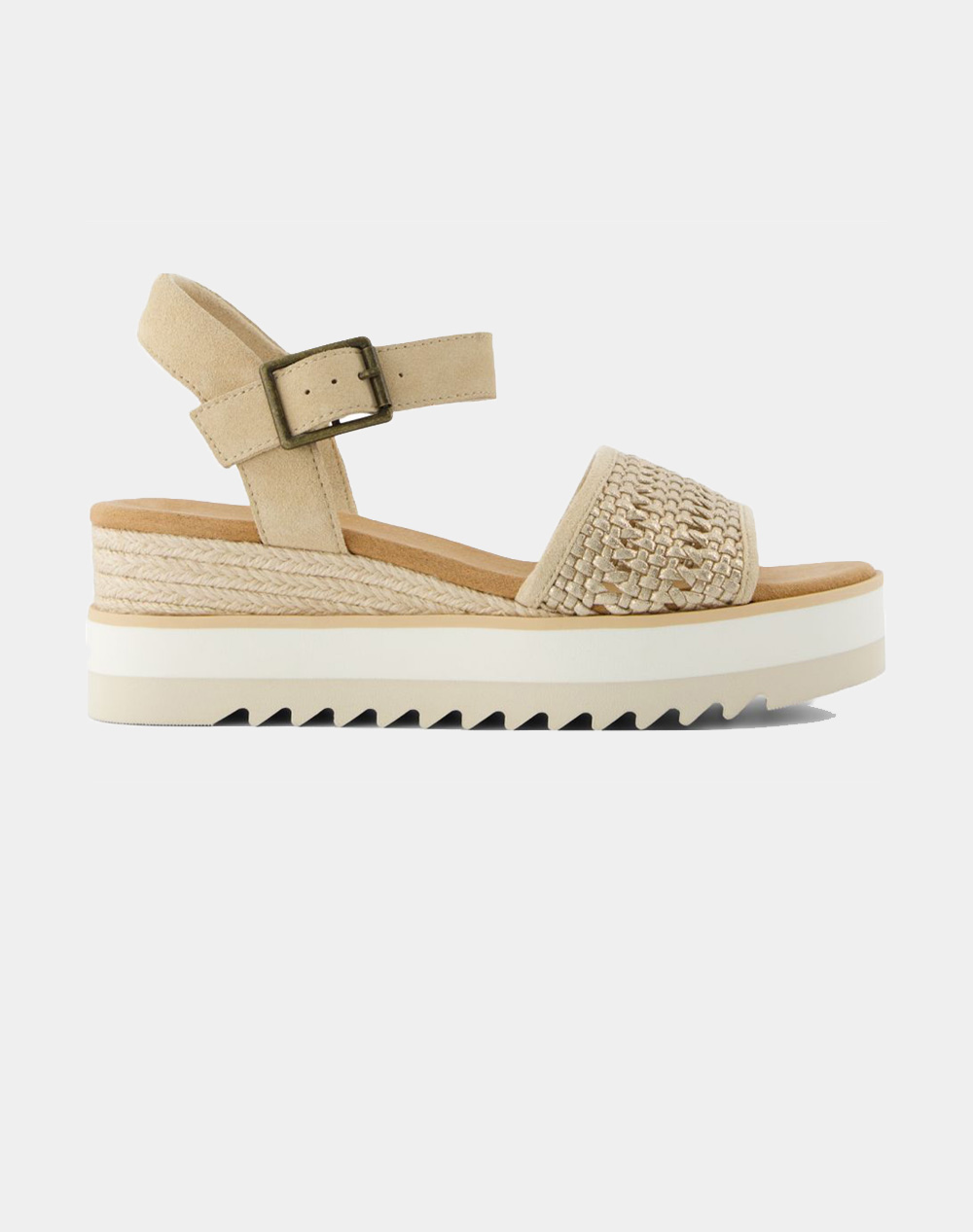 TOMS CHA MET LTHR BASKET WM DIANA SAND