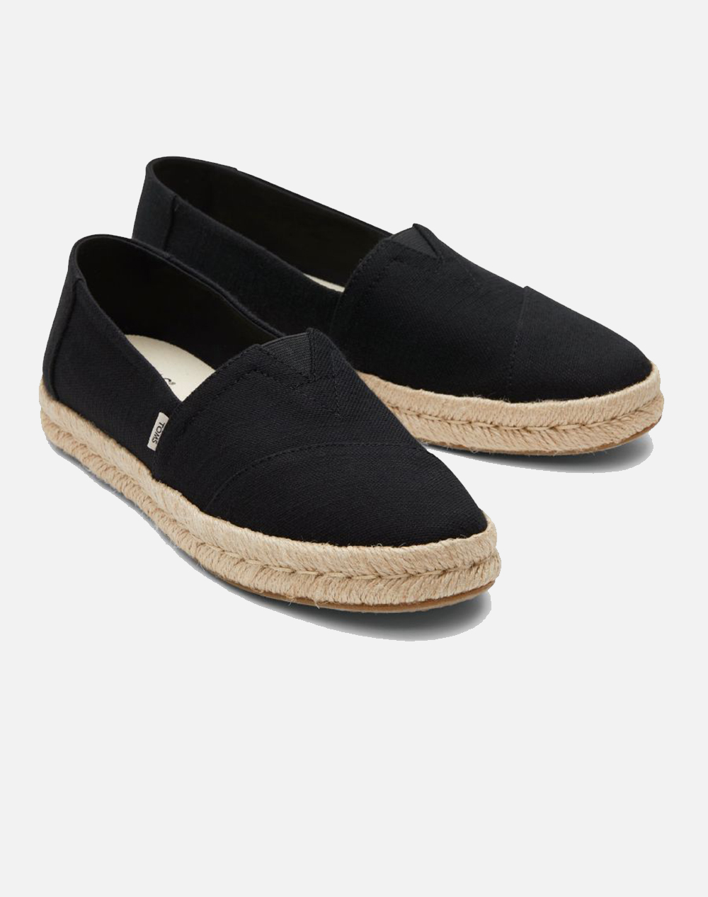 TOMS BLK REC SLUBBY WM ALROPE ESP