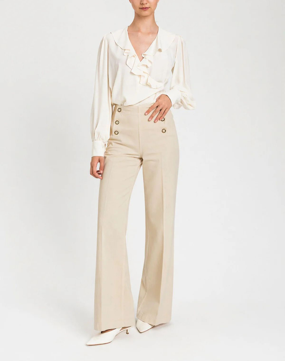 TWINSET TROUSERS GIN