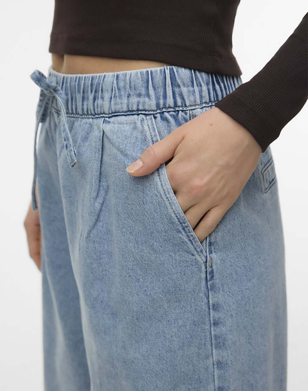 VERO MODA VMVALERIA MR WIDE PULL UP JEANS