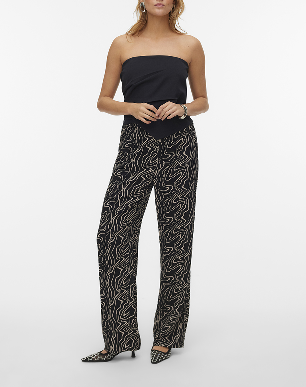 VERO MODA VMEASY JOY HW WIDE PANTS WVN GA