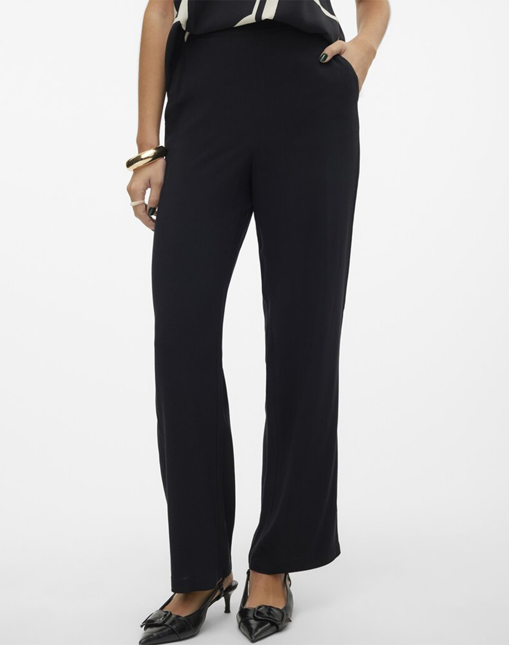 VERO MODA VMEASY JOY HW WIDE PANTS WVN GA