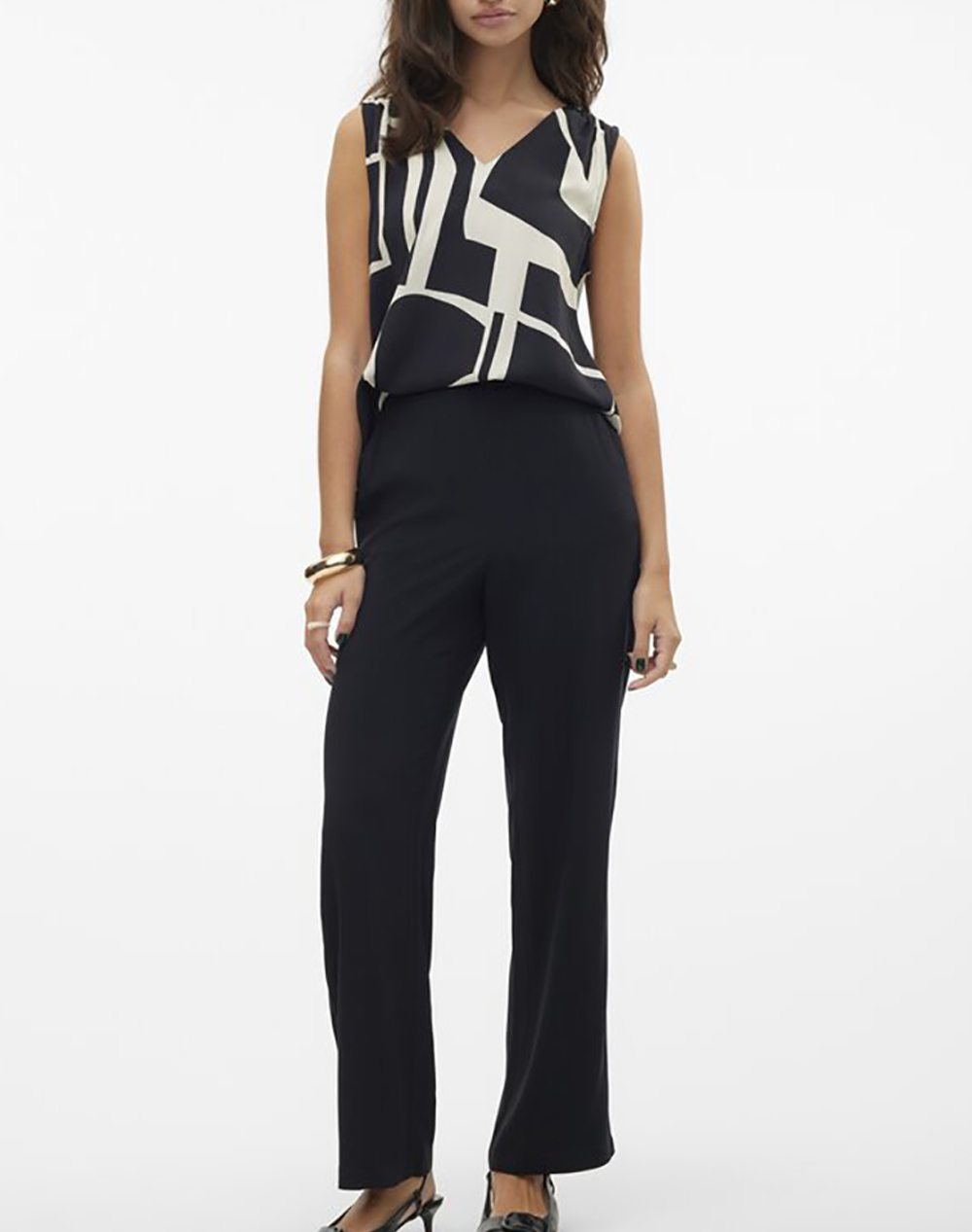 VERO MODA VMEASY JOY HW WIDE PANTS WVN GA