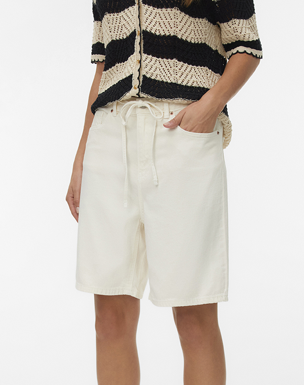 VERO MODA VMVILLA MR BERMUDA DNM SHORTS MIX