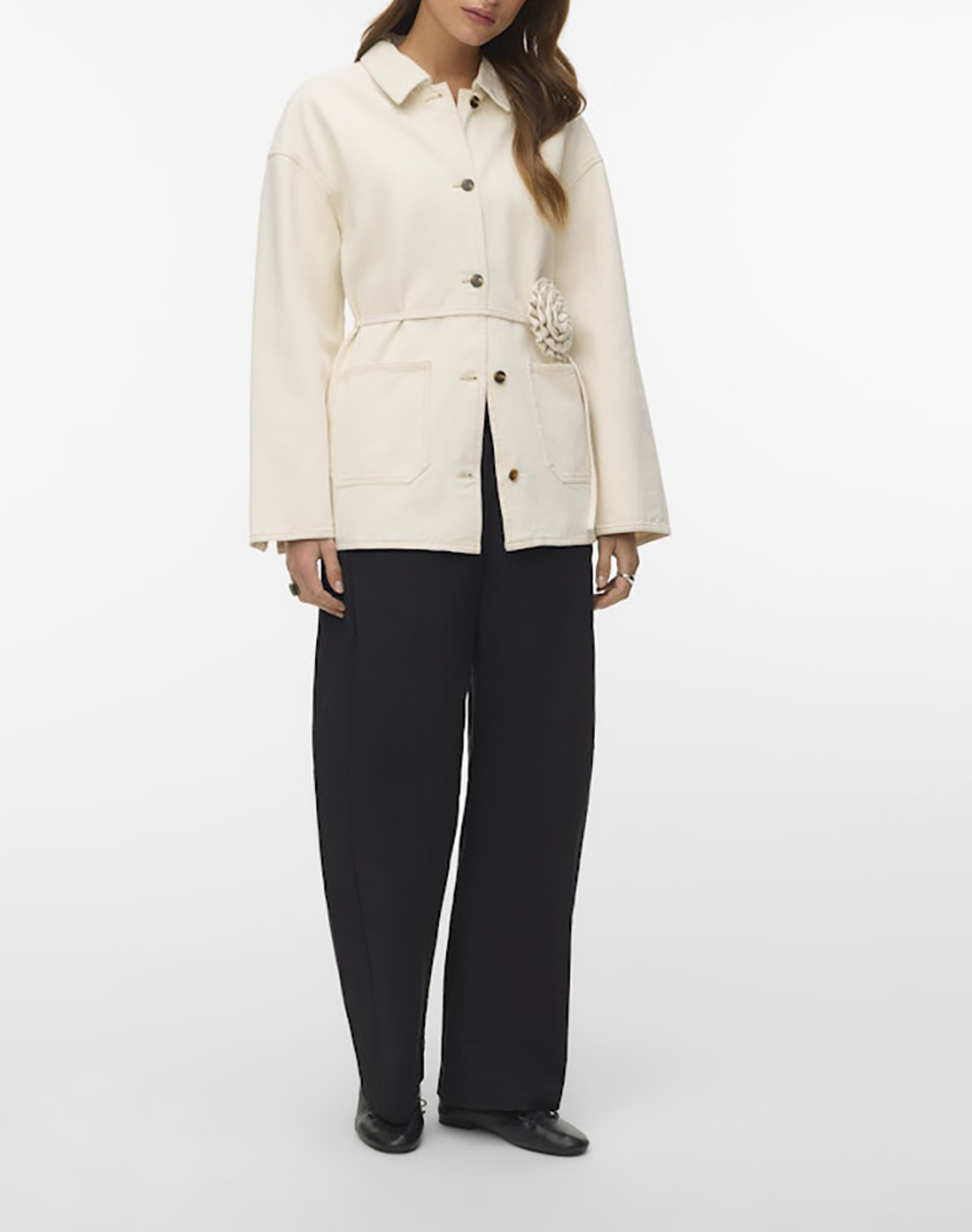 VERO MODA VMSAZZY LS ROSE BELT DNM JAKCET