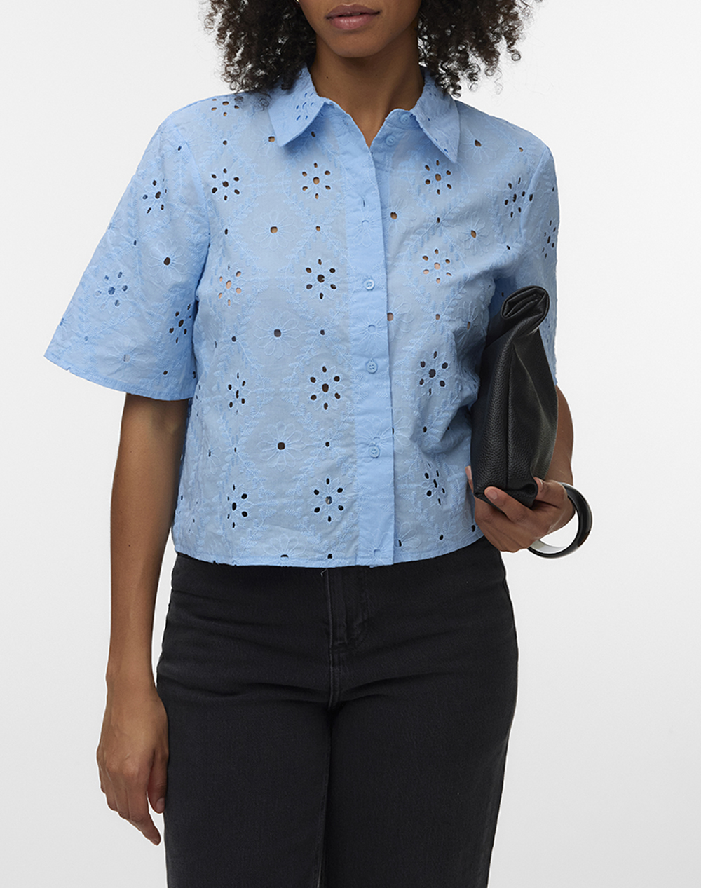 VERO MODA VMELIZA SHORT 2/4 SLEEVE SHIRT WVN NOOS