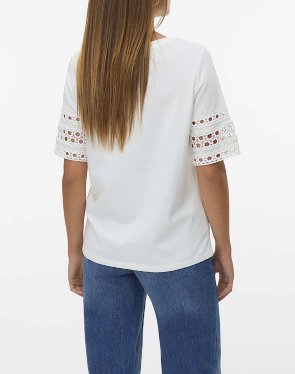VERO MODA VMIVACY 2/4 O-NECK TOP JRS BTQ