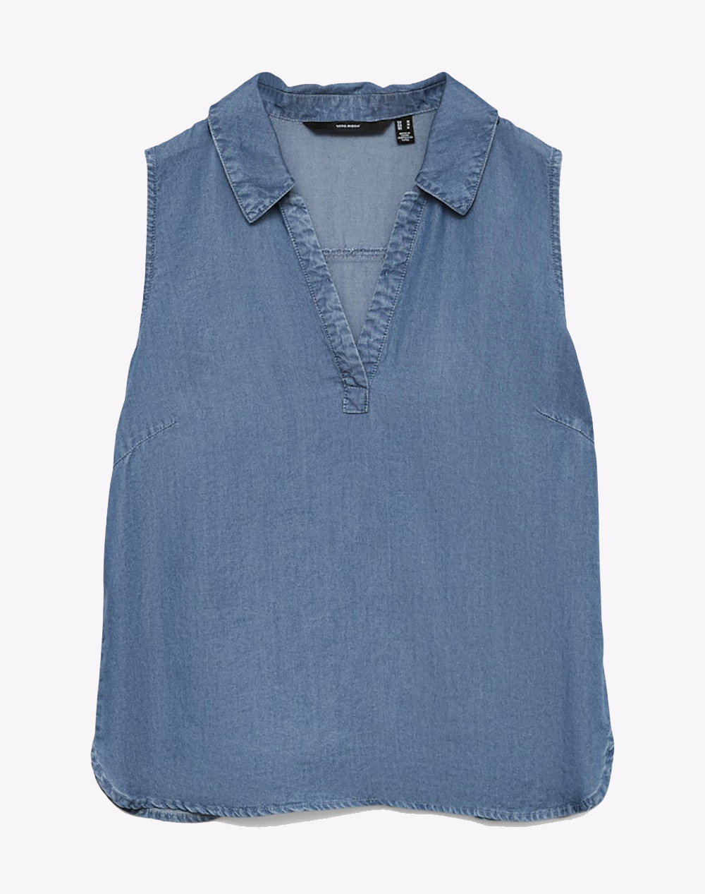 VERO MODA VMHARPER SL COLLAR SHORT TENCEL TOP GA