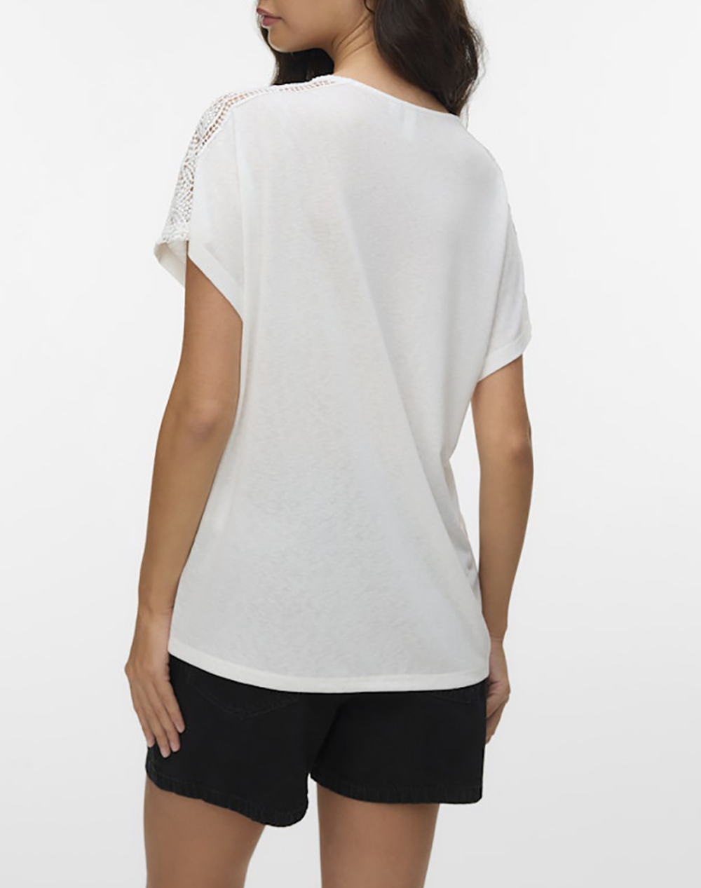 VERO MODA VMKELIA S/S V-NECK TOP JRS BTQ