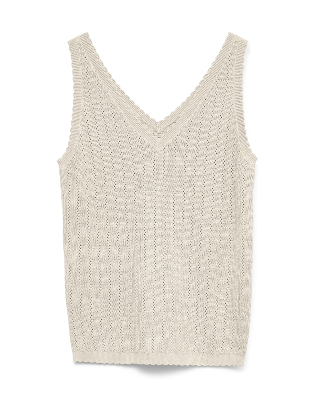 VERO MODA VMNEWLEX POINTELLE V-NECK TOP