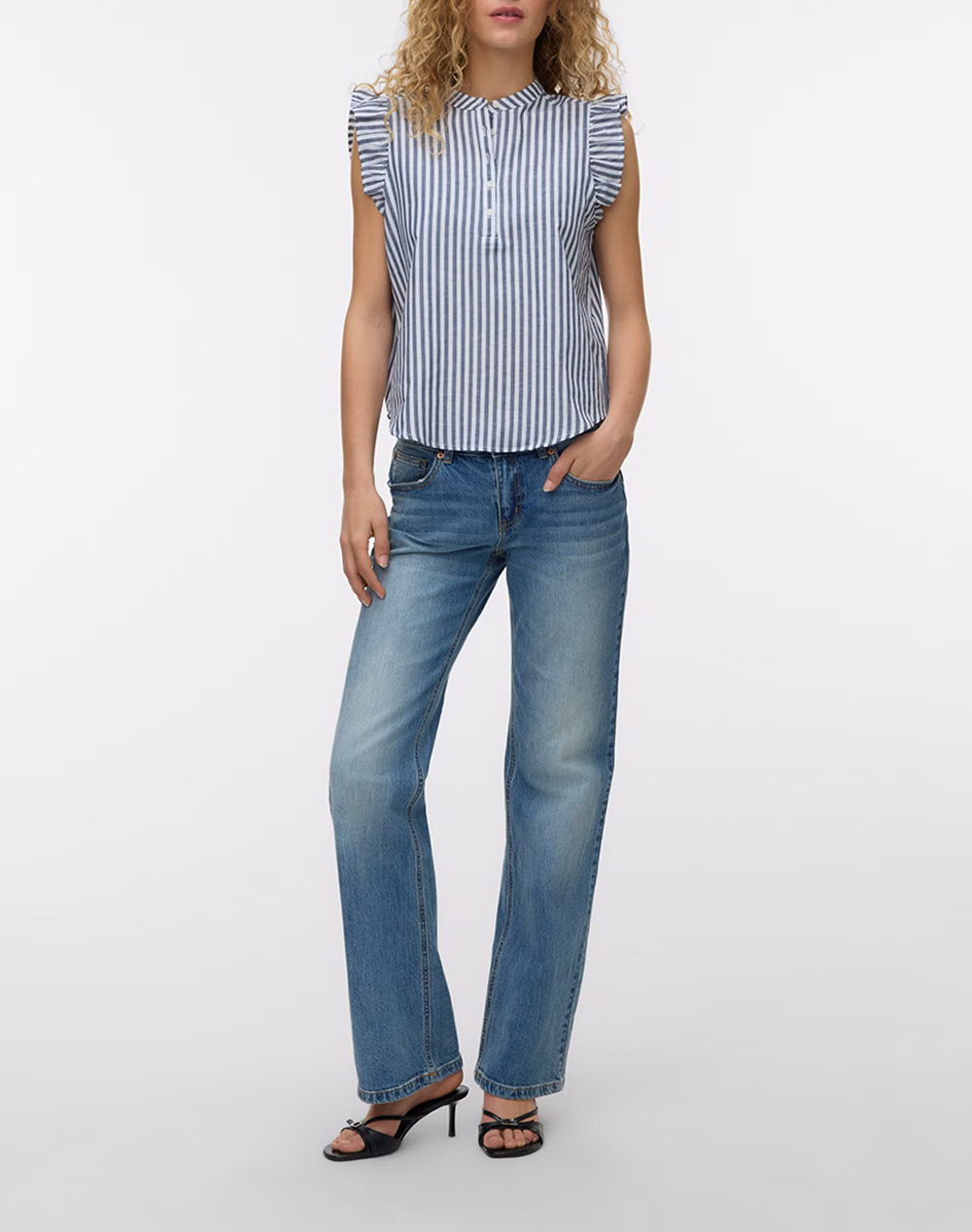 VERO MODA VMSELMA SS FRILL TOP