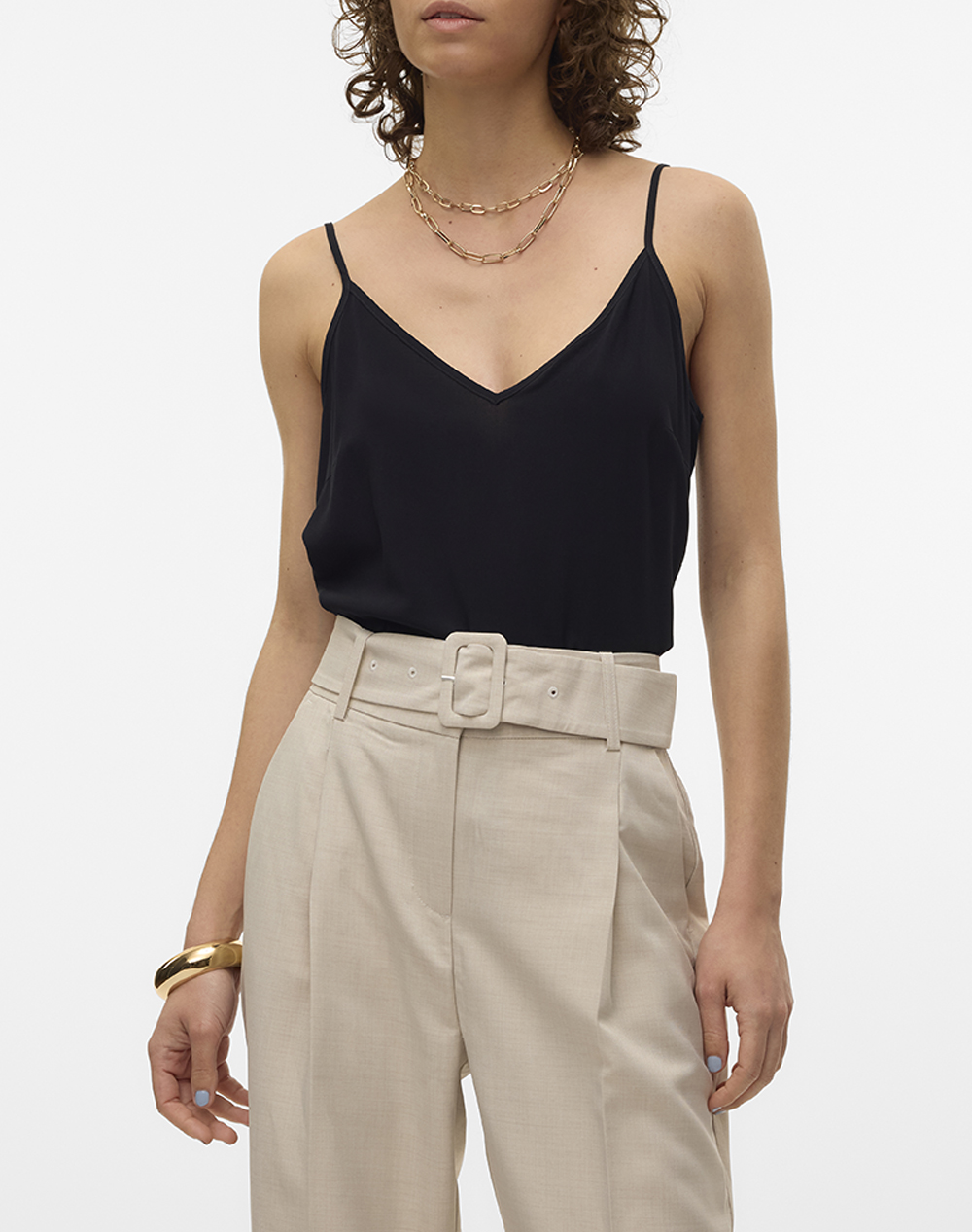 VERO MODA VMEASY JOY V-NECK SINGLET WVN GA