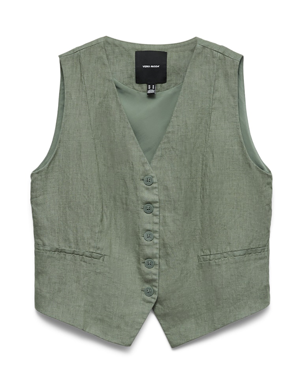 VERO MODA VMLAICA SL LINEN WAISTCOAT