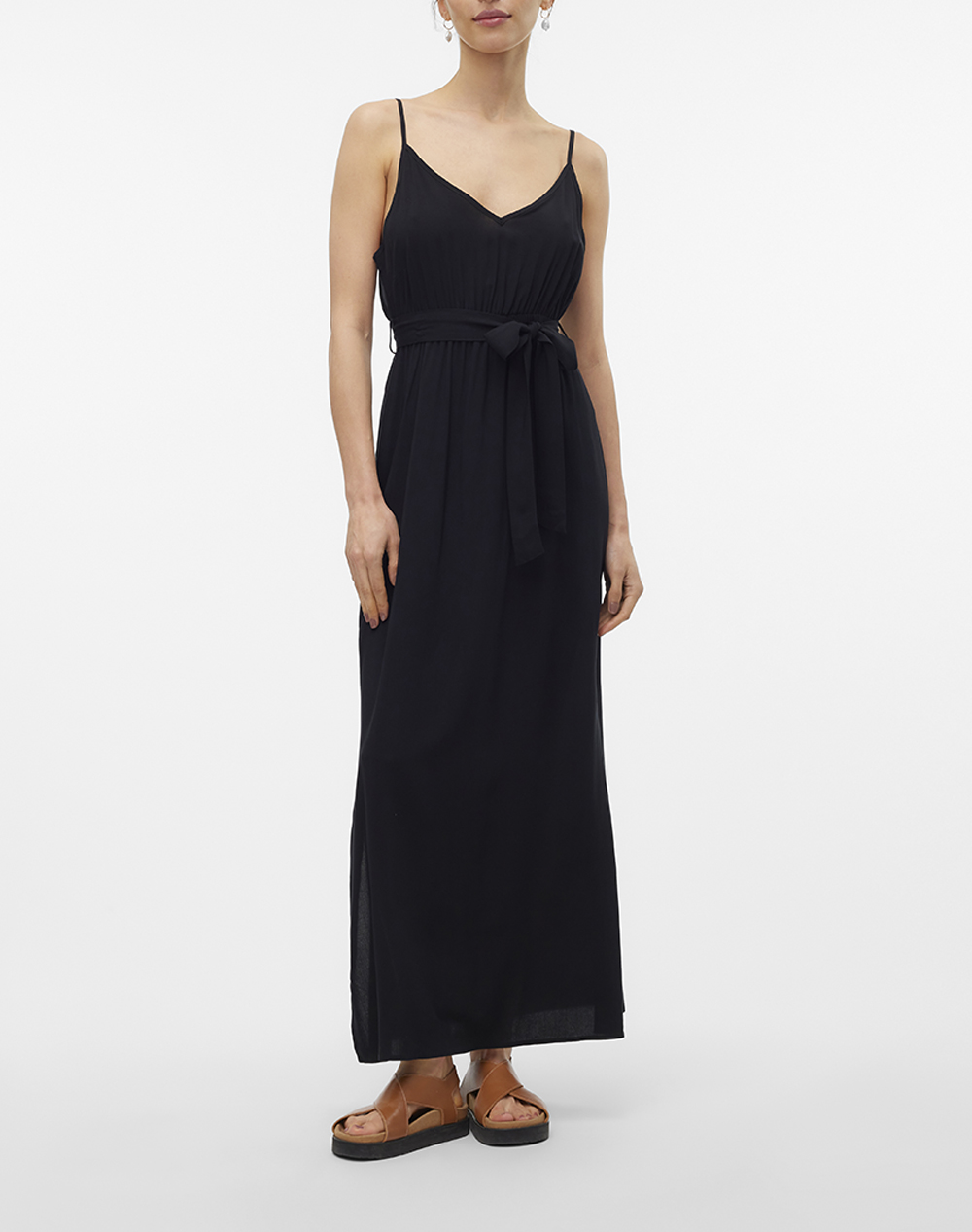 VERO MODA VMEASY JOY SLIT MAXI V-NECK DRESS WV GA