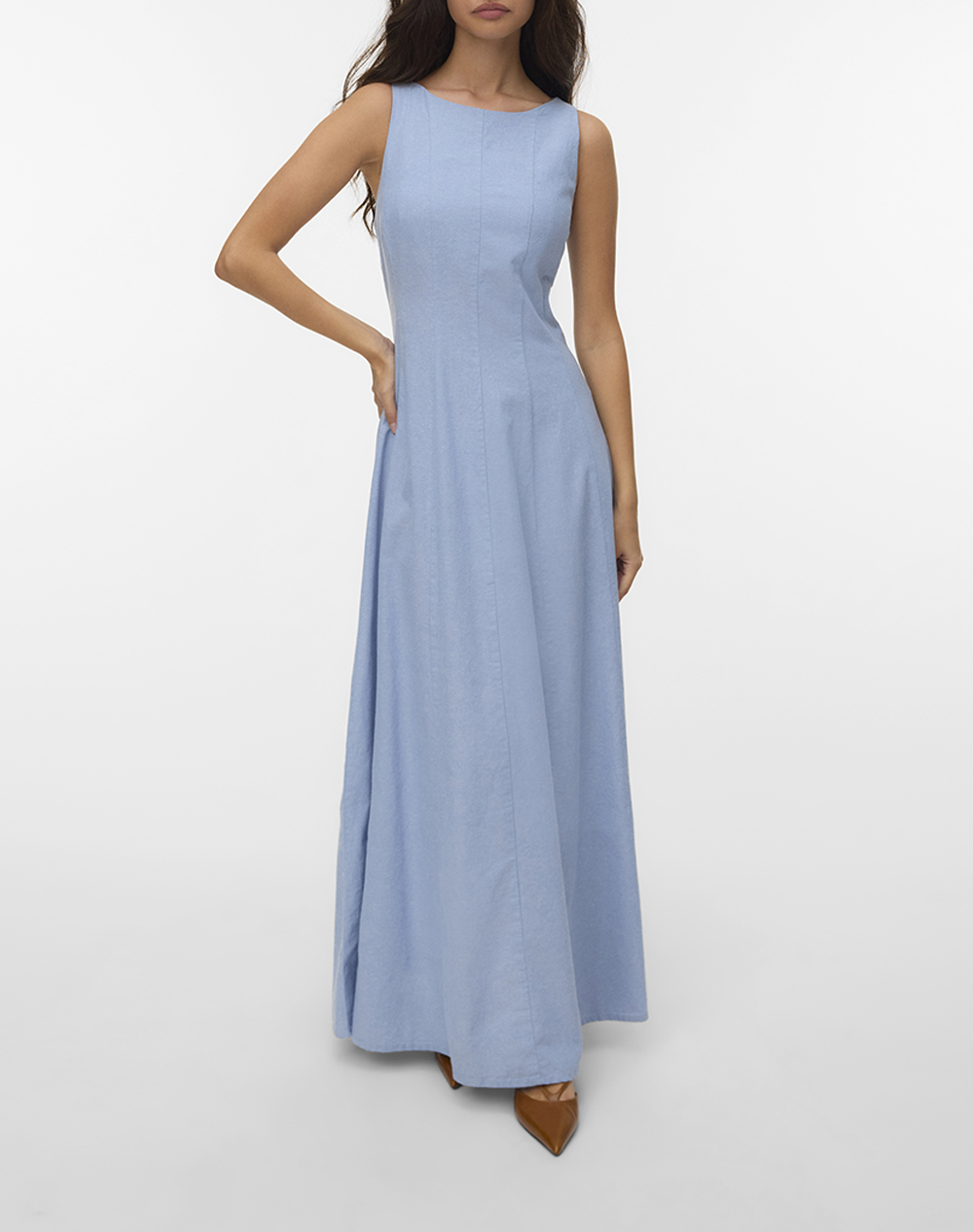 VERO MODA VMNORMA SL MAXI CHAMBRAY DRESS