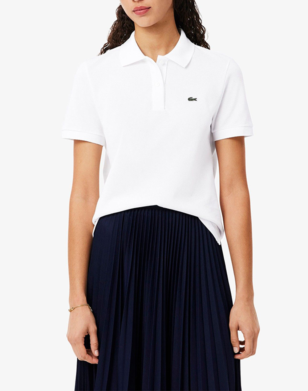 LACOSTE БЛУЗА KMSHORT SLEEVED RIBBED COLLAR SHIRT