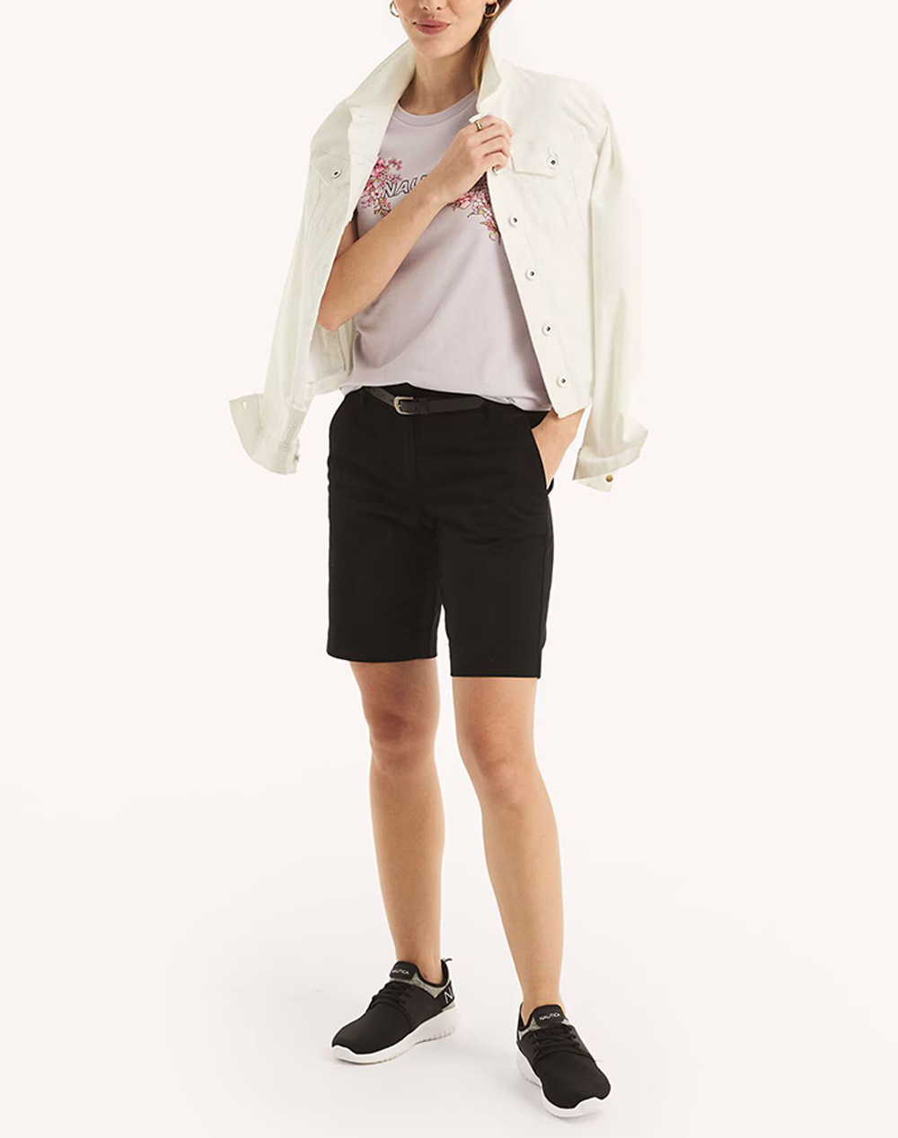 NAUTICA BERMUDA/SHORTS 10 ANCHOR STRETCH TWILL SOLID SHORT