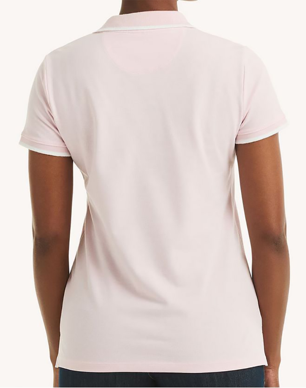 NAUTICA BLOUSE POLO ΚΜ S/S TIPPED SPLIT NECK OCEAN POLO