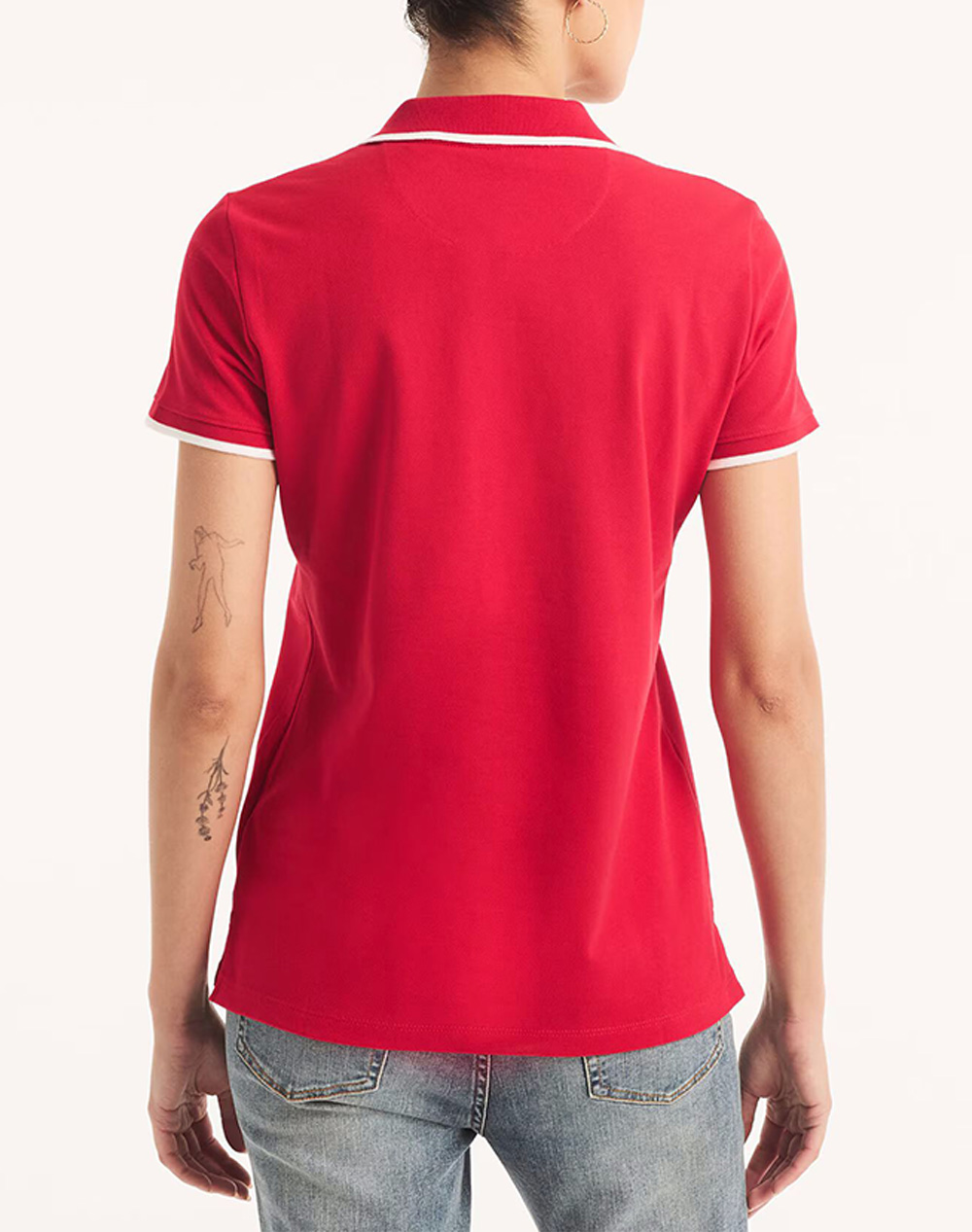 NAUTICA BLOUSE POLO ΚΜ S/S TIPPED SPLIT NECK OCEAN POLO