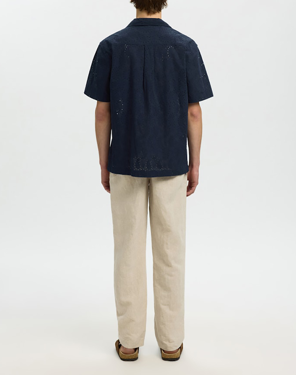 SELECTED SLHRLXJAX BRODERIE SS SHIRT