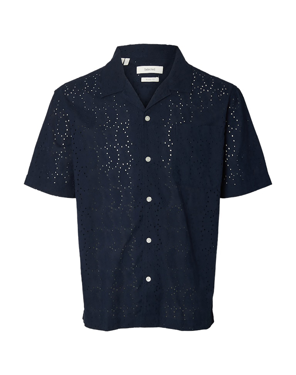 SELECTED SLHRLXJAX BRODERIE SS SHIRT