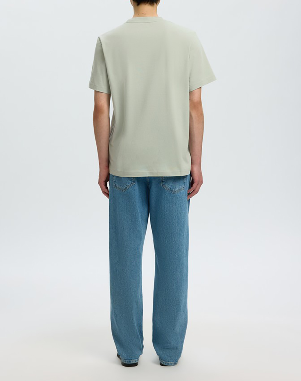 SELECTED SLHASPEN EMB SS O-NECK TEE