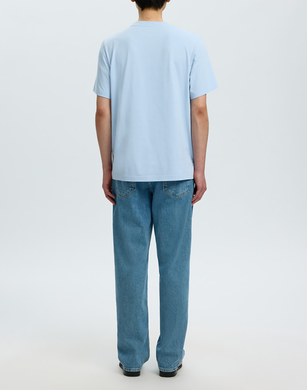 SELECTED SLHASPEN EMB SS O-NECK TEE