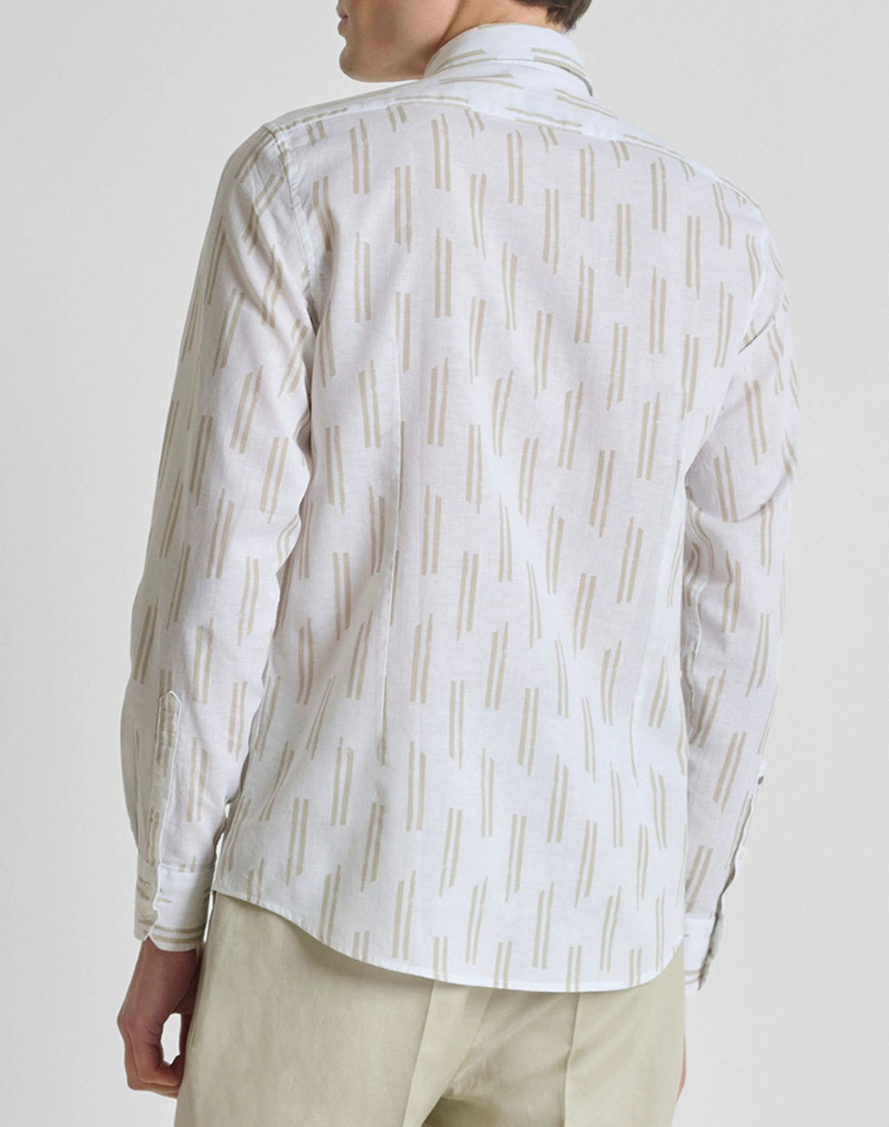 ANTONY MORATO MMSL00789FA430661 MIN OF 6 SHIRT NAPOLI REGULAR FIT IN PRINTED LINEN BLEND FABRIC MENS SHIRT
