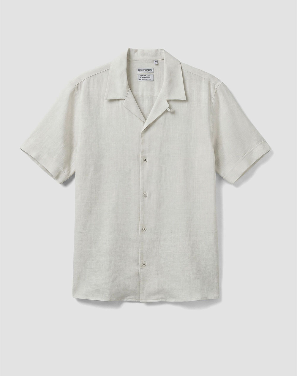 ANTONY MORATO MMSS00206FA400099 MIN OF 6 SHIRT HONOLULU REGULAR STRAIGHT FIT IN SOFT TOUCH VISCOSE LINEN BLEND FABRIC MENS SHIRT