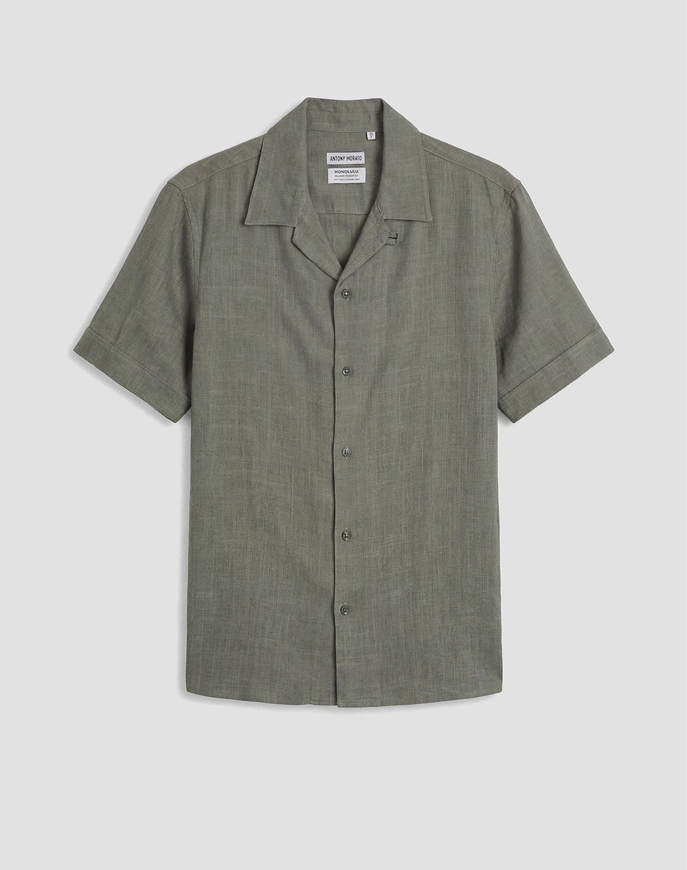 ANTONY MORATO MMSS00206FA400099 MIN OF 6 SHIRT HONOLULU REGULAR STRAIGHT FIT IN SOFT TOUCH VISCOSE LINEN BLEND FABRIC MENS SHIRT