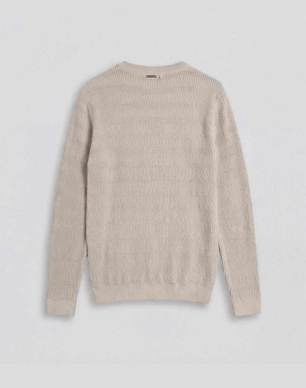 ANTONY MORATO PRE MMSW01578YA100071 SWEATER REGULAR FIT IN COMBED COTTON FINE YARN 3D JACQUARD KNITSTITCH МЪЖКИ ПУЛОВЕР
