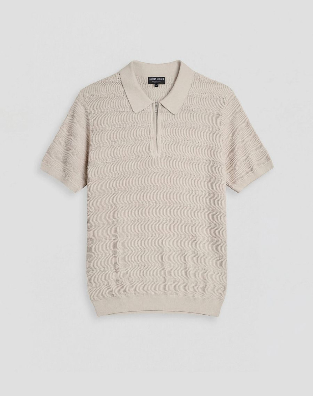 ANTONY MORATO PRE MMSW01579YA100071 SWEATER REGULAR FIT IN COMBED COTTON JACQUARD KNITSTITCH МЪЖКИ ПУЛОВЕР