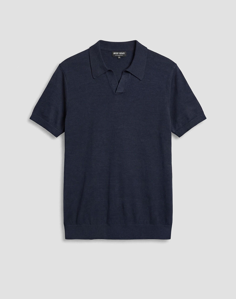 ANTONY MORATO MMSW01603YA500067 MIN OF 6 SWEATER REGULAR FIT IN LINEN BLEND SOFT YARN WITH LOGOED METAL BADGE MENS
