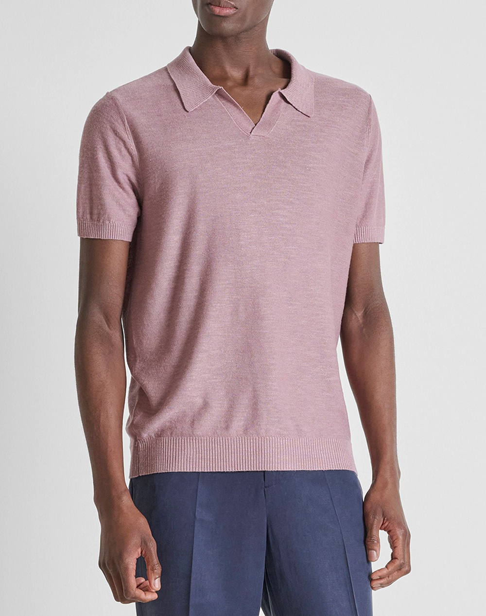 ANTONY MORATO MMSW01603YA500067 MIN OF 6 SWEATER REGULAR FIT IN LINEN BLEND SOFT YARN WITH LOGOED METAL BADGE MENS