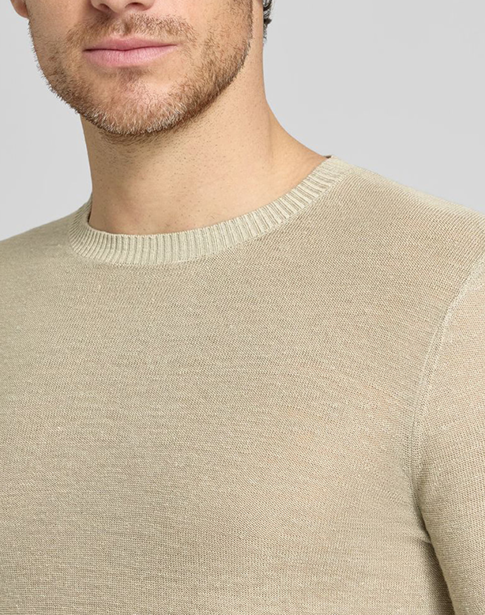 ANTONY MORATO MMSW01600YA500067 MIN OF 6 SWEATER REGULAR FIT IN LINEN BLEND SOFT YARN KNITTED MENS