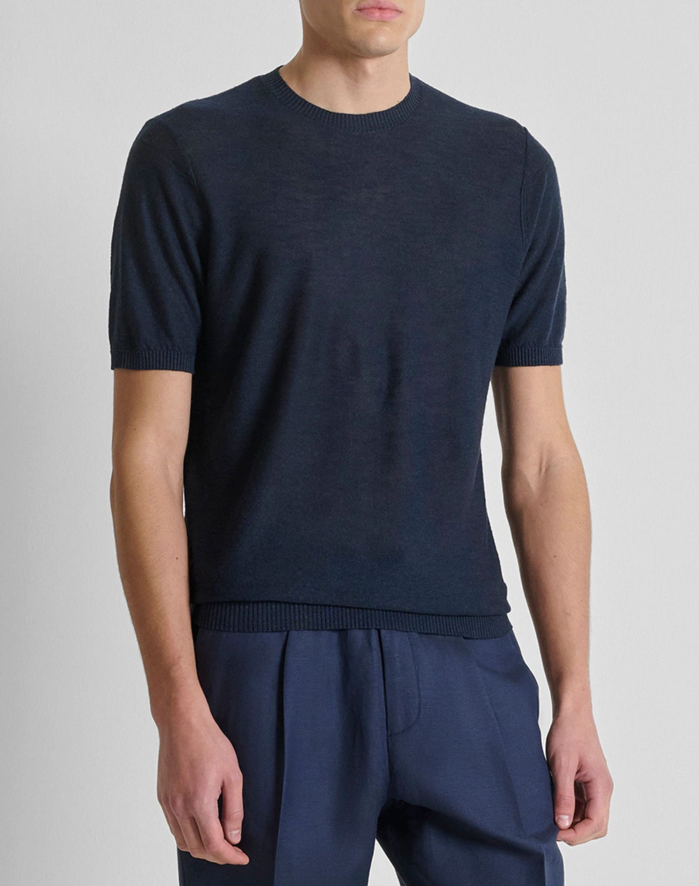 ANTONY MORATO MMSW01600YA500067 MIN OF 6 SWEATER REGULAR FIT IN LINEN BLEND SOFT YARN KNITTED MENS