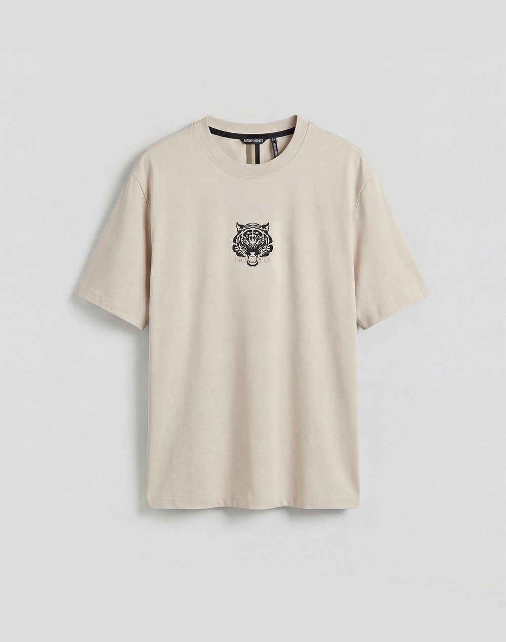 ANTONY MORATO PRE MMKS02608FA100258 T-SHIRT REGULAR FIT IN JERSEY COTTON FABRIC WITH TIGER PRINT МЪЖКА БЛУЗА
