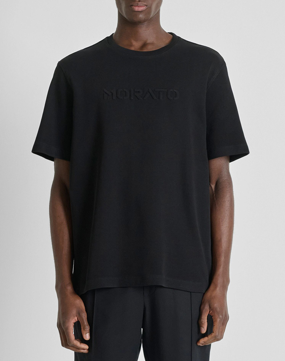 ANTONY MORATO PRE MMKS02607FA100268 T-SHIRT RELAXED FIT IN DOBBY JERSEY FABRIC WITH EMBROIDERED LOGO МЪЖКА БЛУЗА