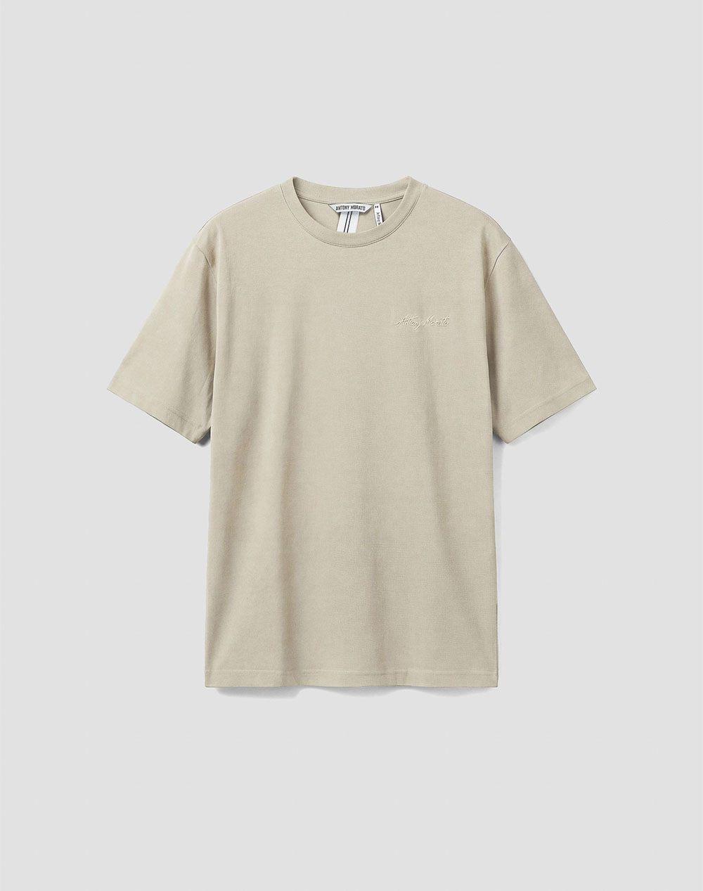ANTONY MORATO MMKS02662FA100231 MIN OF 6 T-SHIRT REGULAR FIT IN COTTON VISCOSE BLEND FABRIC WITH RUBBER INJECTION LOGO PRINT МЪЖКА БЛУЗА