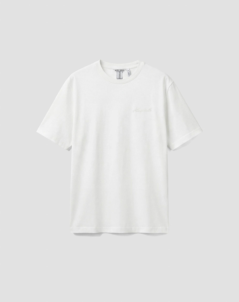 ANTONY MORATO MMKS02662FA100231 MIN OF 6 T-SHIRT REGULAR FIT IN COTTON VISCOSE BLEND FABRIC WITH RUBBER INJECTION LOGO PRINT МЪЖКА БЛУЗА
