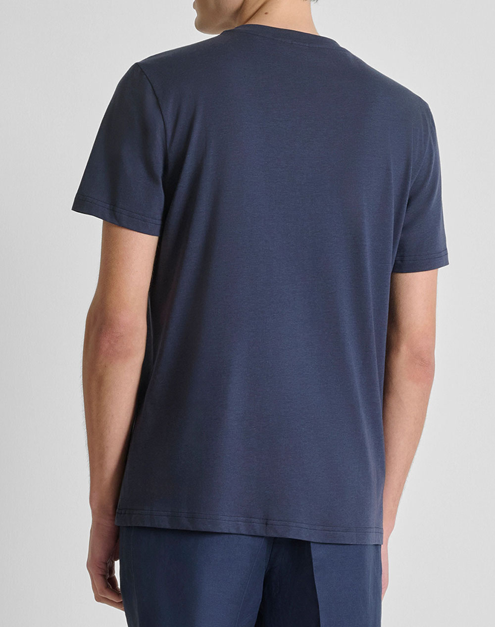 ANTONY MORATO MMKS02662FA100231 MIN OF 6 T-SHIRT REGULAR FIT IN COTTON VISCOSE BLEND FABRIC WITH RUBBER INJECTION LOGO PRINT МЪЖКА БЛУЗА