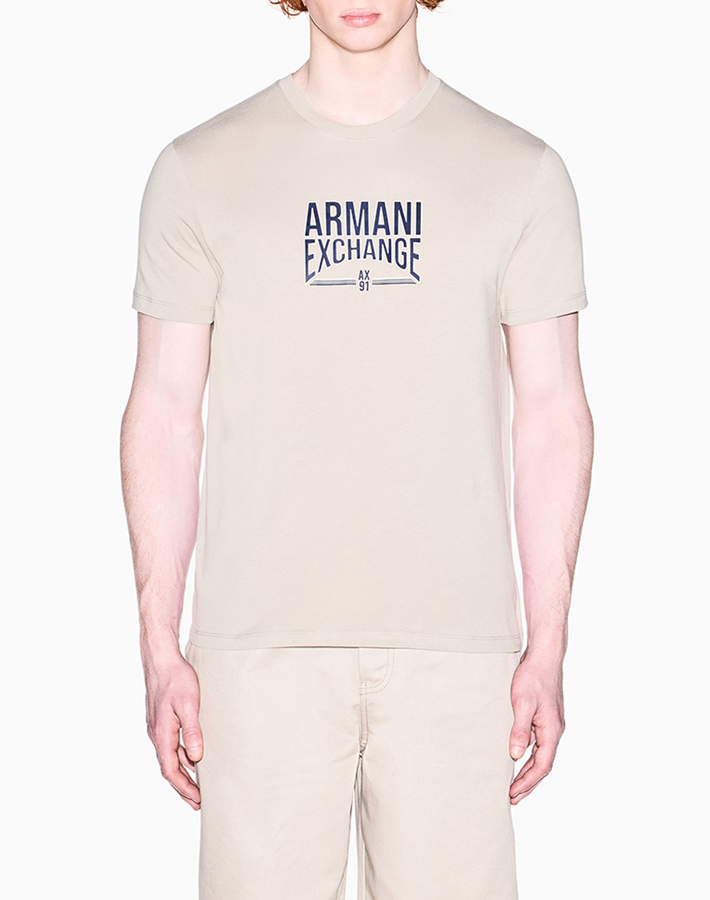 Armani exchange t-shirt male t-shirt кафяво