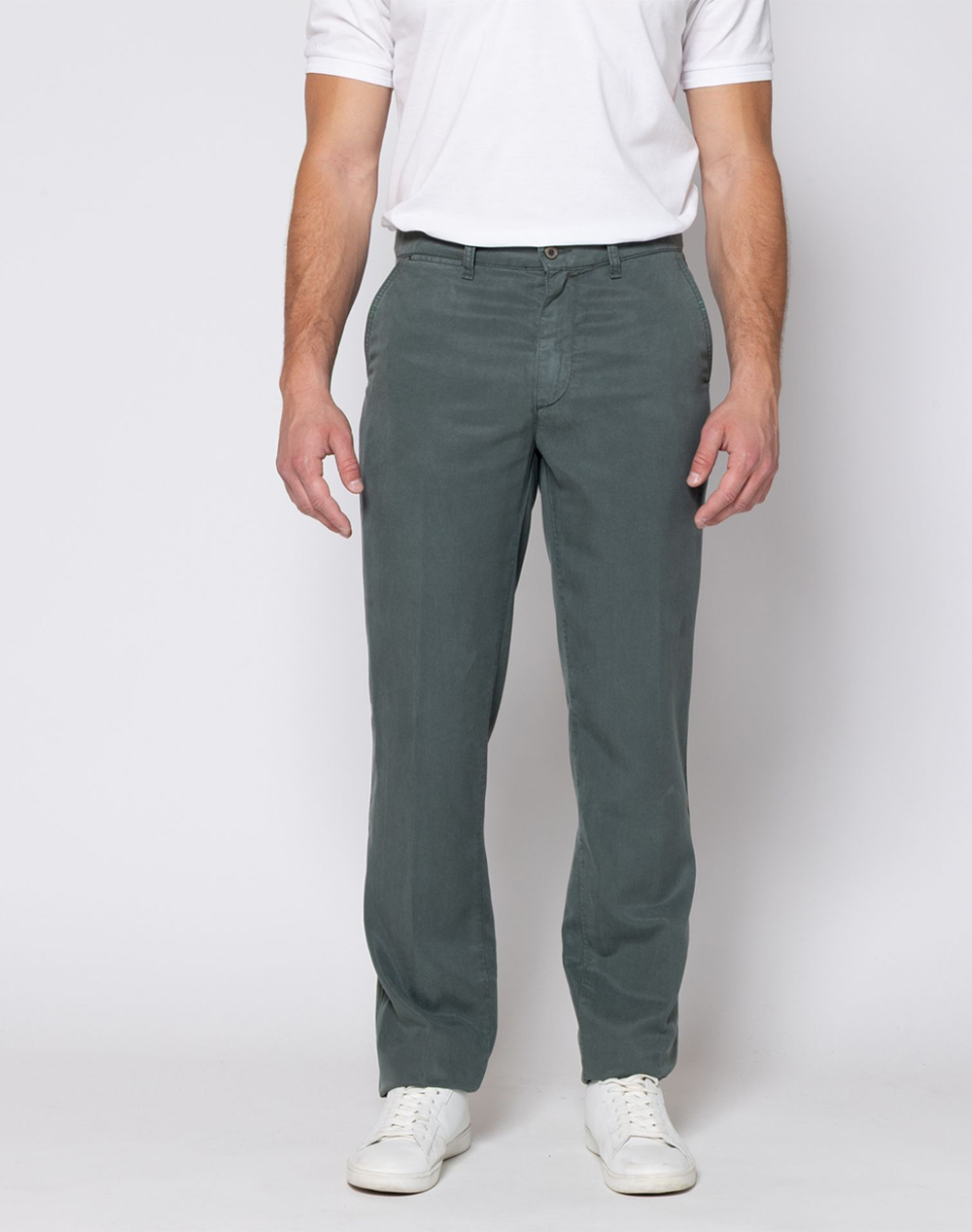 THE BOSTONIANS TROUSERS CHINOS TENCEL REGULAR FIT
