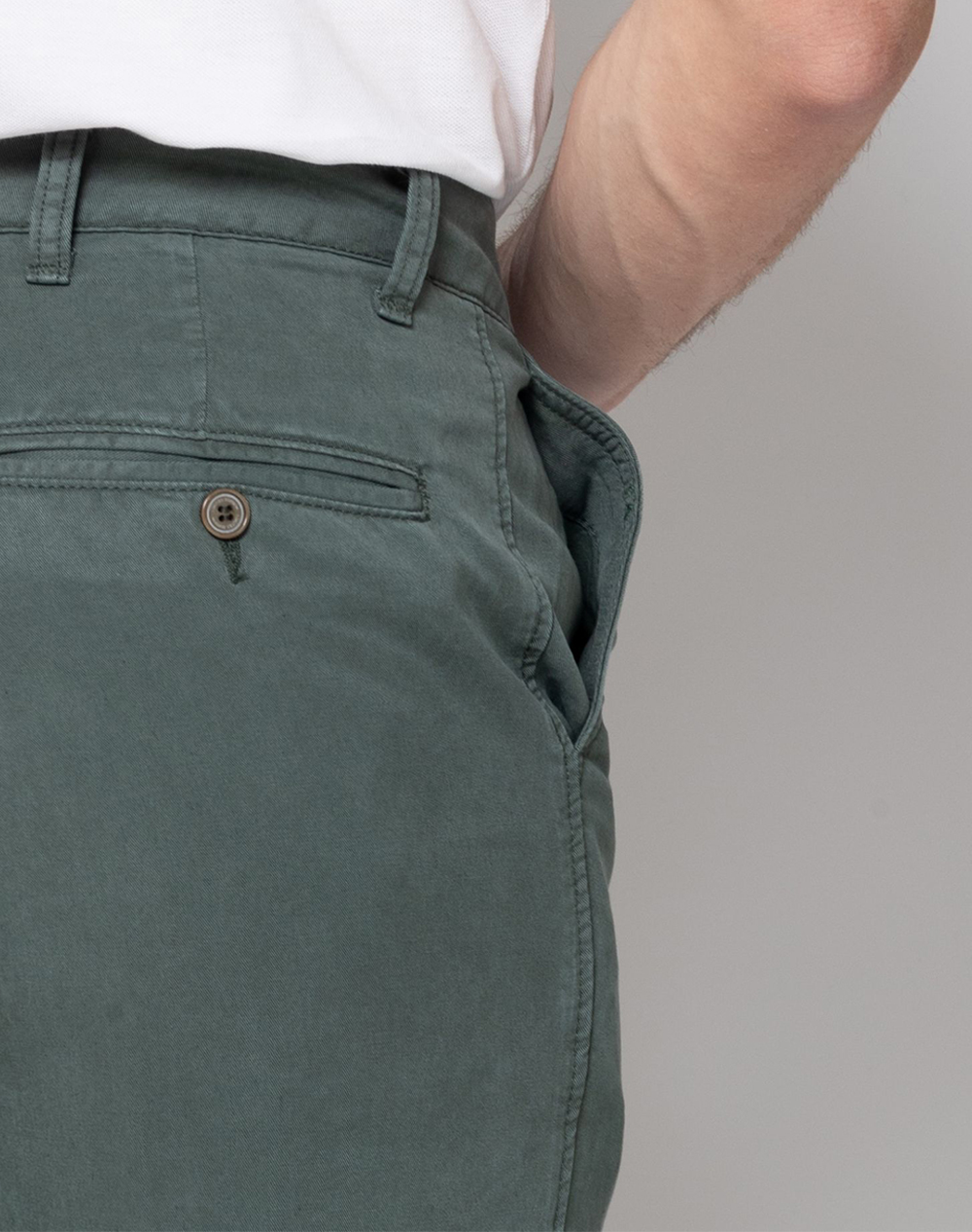 THE BOSTONIANS TROUSERS CHINOS TENCEL REGULAR FIT