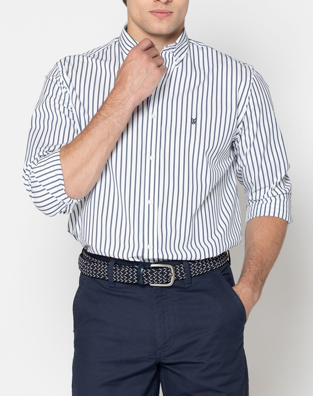 THE BOSTONIANS РИЗА ACORN POPLIN REGULAR FIT Button-down Regular Fit