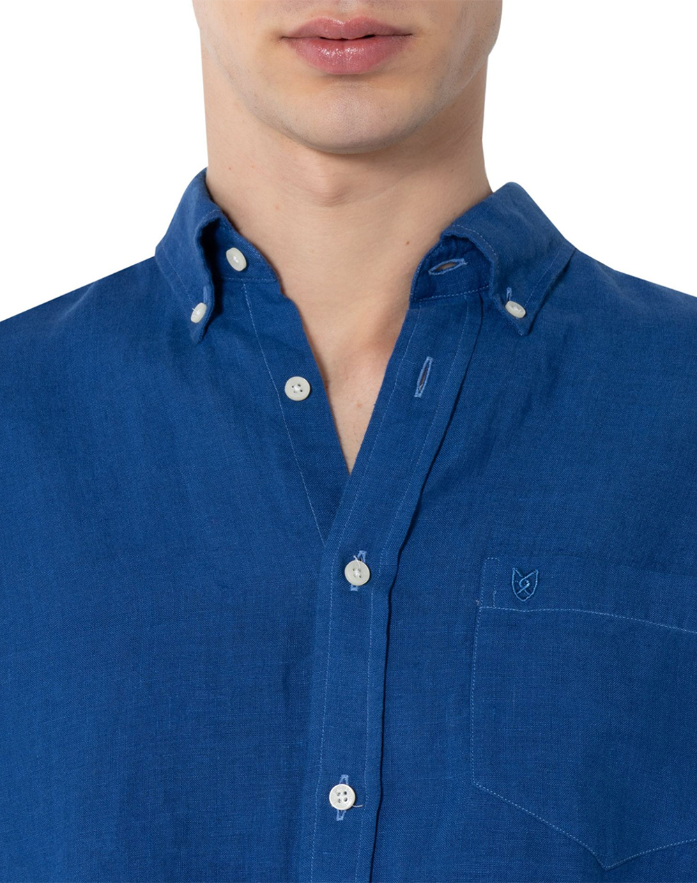 THE BOSTONIANS РИЗА REGULAR FIT Plain LINEN Button-down Regular Fit